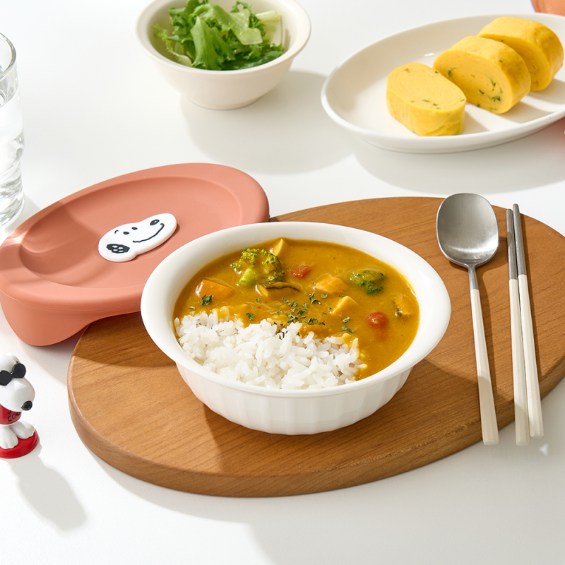 좋은 것을 담다 락앤락,스누피 바로한끼 도자기 밥용기 2P 세트