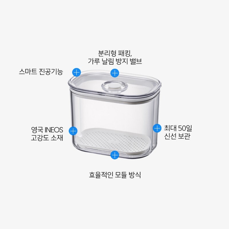 좋은 것을 담다 락앤락,프레쉬 마에스트로 진공용기 1.5L 직사각