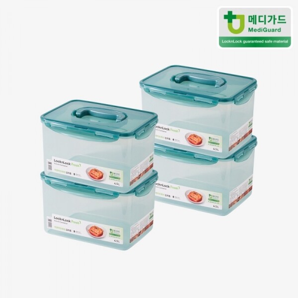 프레쉬 김치통 원핸들 4.5L 세트(4P)