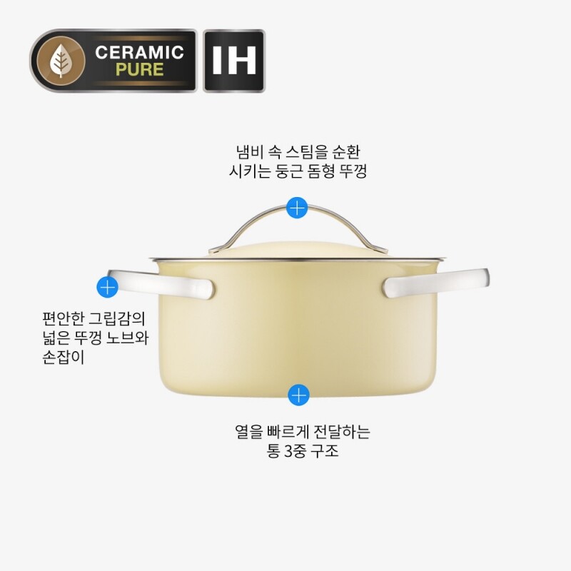 좋은 것을 담다 락앤락,가드니아IH 통3중 스텐양수냄비 16cm