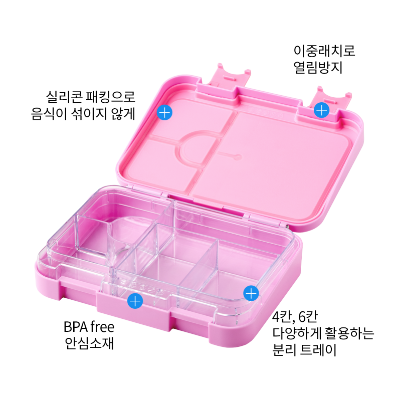 좋은 것을 담다 락앤락,스쿨핏 산리오캐릭터즈 어린이 도시락 710ml