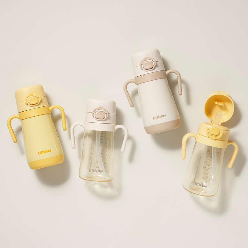 좋은 것을 담다 락앤락,리틀럽 원터치 PPSU 양손 빨대컵 400ml