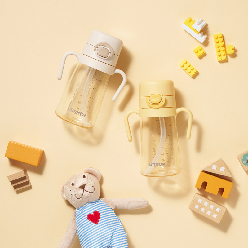 좋은 것을 담다 락앤락,리틀럽 원터치 PPSU 양손 빨대컵 400ml