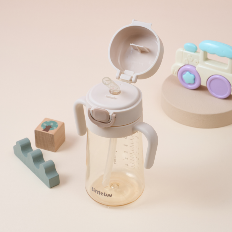 좋은 것을 담다 락앤락,리틀럽 원터치 PPSU 양손 빨대컵 400ml