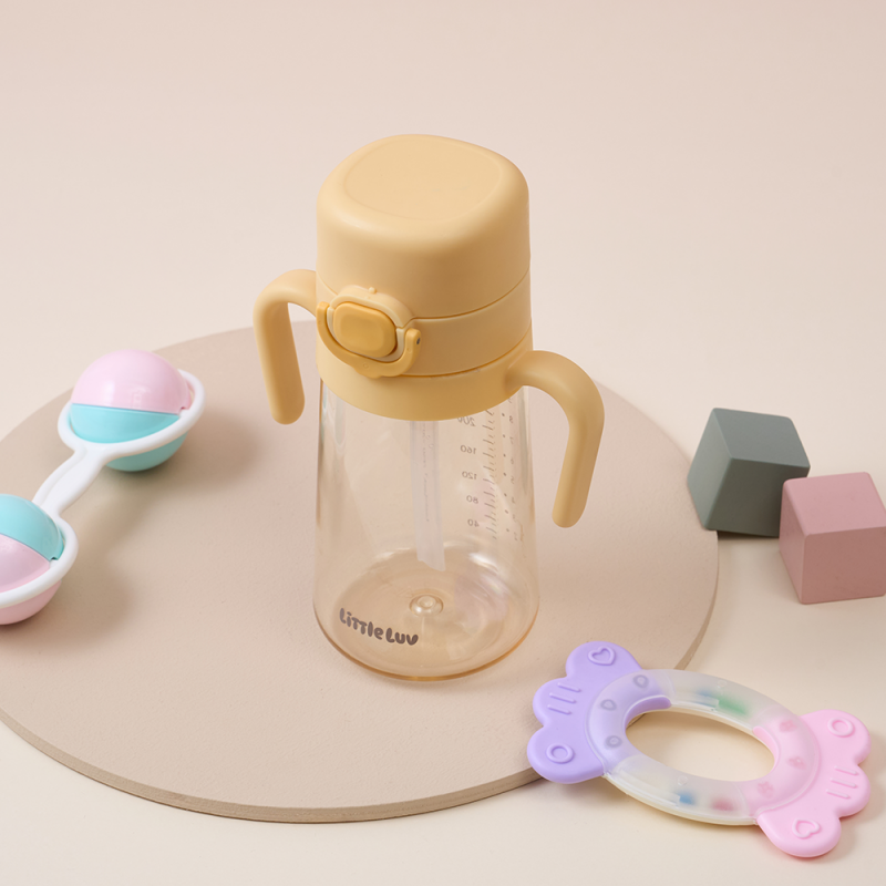 좋은 것을 담다 락앤락,리틀럽 원터치 PPSU 양손 빨대컵 400ml