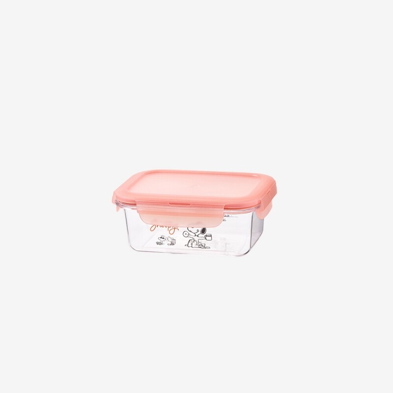 좋은 것을 담다 락앤락,스누피 사각 밀폐용기 460ml 직사각
