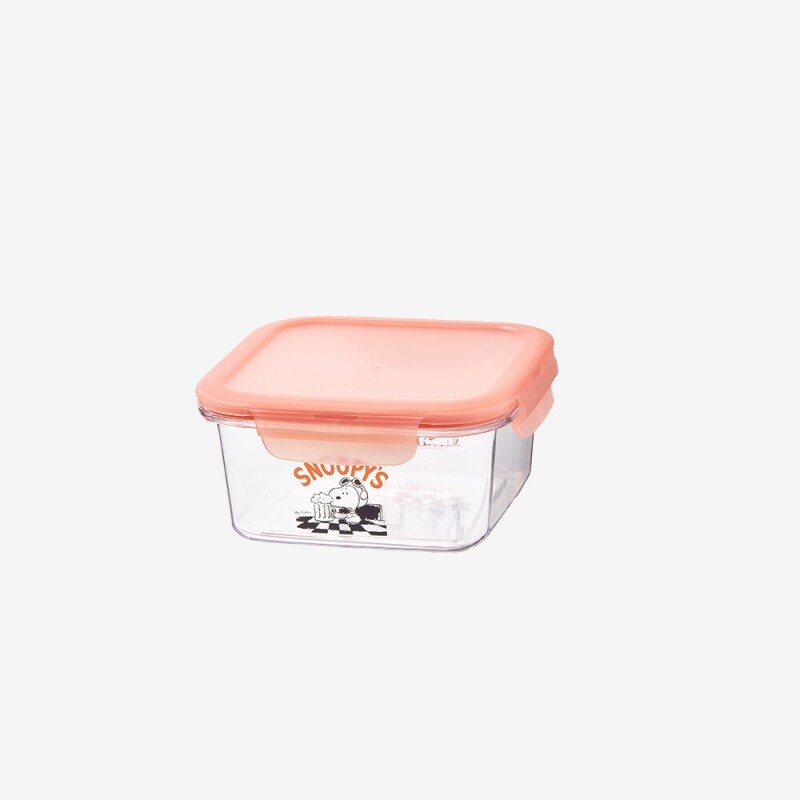 좋은 것을 담다 락앤락,스누피 사각 밀폐용기 930ml 정사각