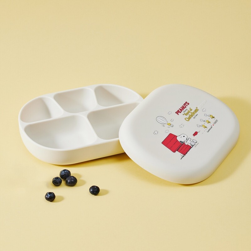 좋은 것을 담다 락앤락,스누피 리틀럽 실리콘 흡착 식판 set