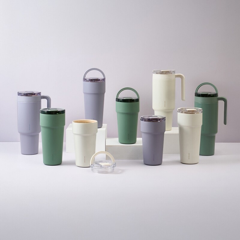 좋은 것을 담다 락앤락,메트로 카페 탑핸들 세라믹 텀블러 900ml