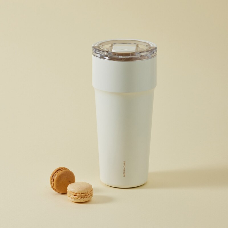 좋은 것을 담다 락앤락,메트로 카페 탑핸들 세라믹 텀블러 900ml
