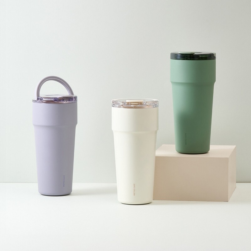 좋은 것을 담다 락앤락,메트로 카페 탑핸들 세라믹 텀블러 900ml