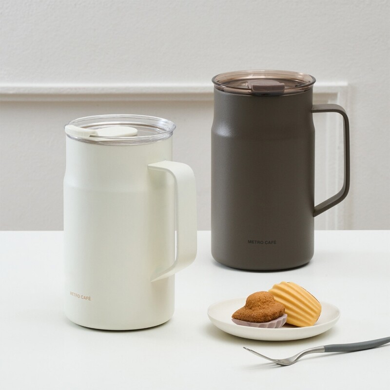 좋은 것을 담다 락앤락,메트로 카페 머그 세라믹 텀블러 600ml