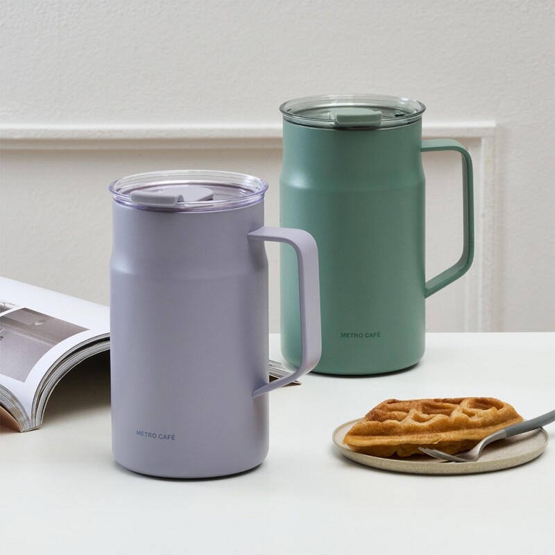 좋은 것을 담다 락앤락,메트로 카페 머그 세라믹 텀블러 600ml