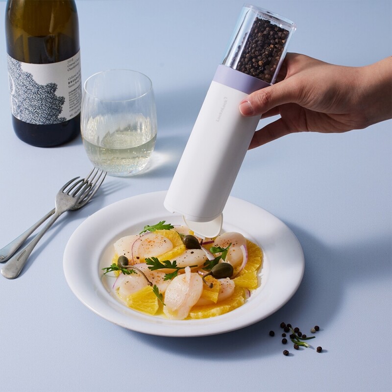좋은 것을 담다 락앤락,충전식 소금 후추 전동 그라인더