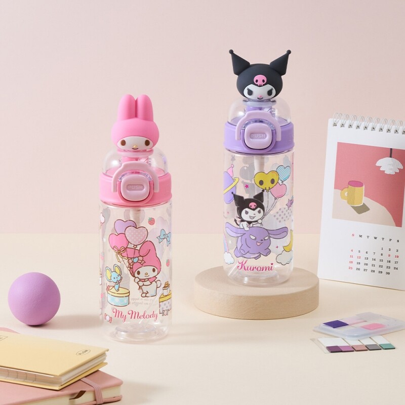 좋은 것을 담다 락앤락,스쿨핏 산리오캐릭터즈 원터치 피규어 보틀 430ml