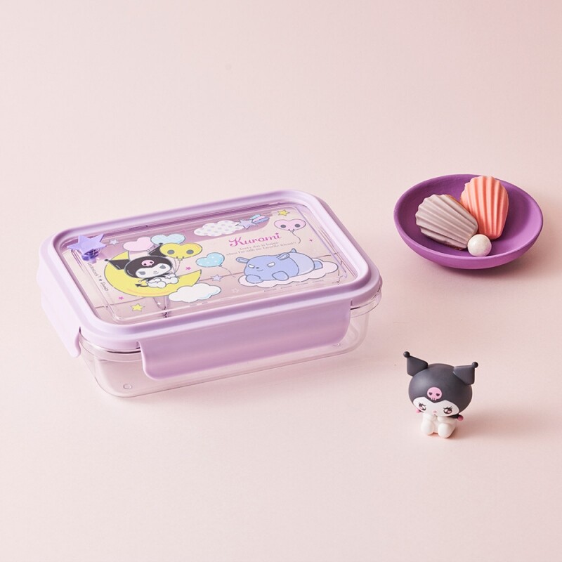 좋은 것을 담다 락앤락,스쿨핏 산리오캐릭터즈 세 칸 나눔 클리어 도시락
